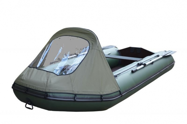 Тент носовой со стеклом для лодок FLINC FT290L/LA, 320L/LA